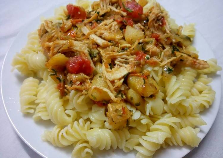 معكرونه بالدجاج