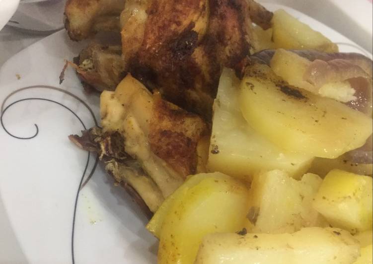 صينة الدجاج بالفرن 🍗