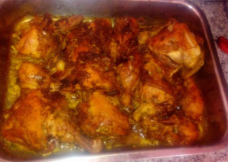 دجاج مشوي على الفرن