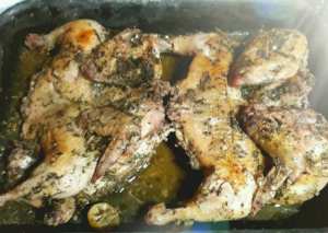 فراخ بصوص الزعتر والليمون