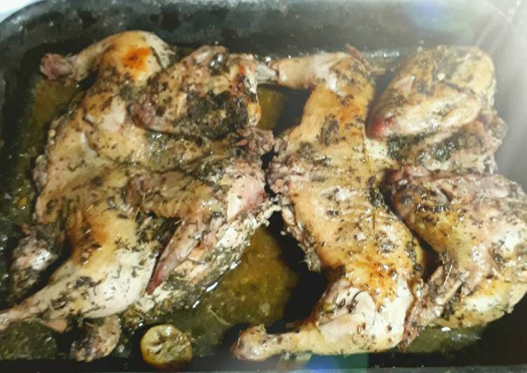 فراخ بصوص الزعتر والليمون