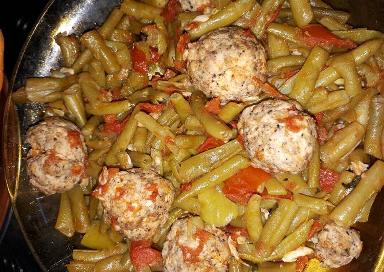 كبابة فروج مع فاصوليا - دايت