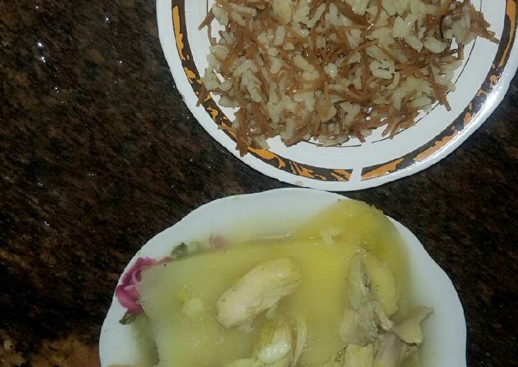 بطاطا مع دجاج بالصينيه