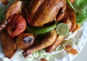 دجاج مشوي بالفرن