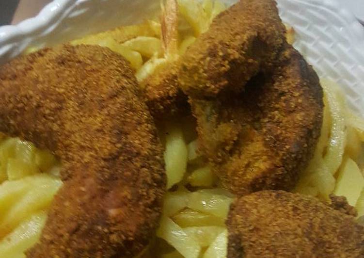 دجاج مقلي برقائق دوريتوس