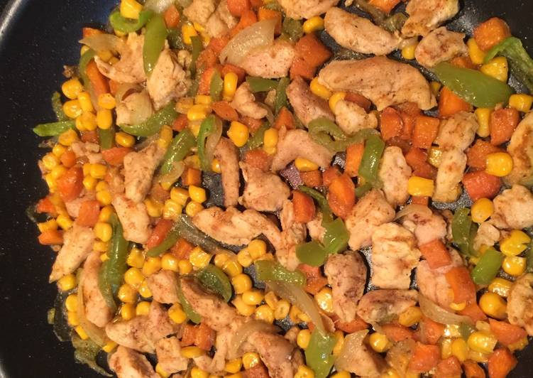 دجاج بالخضار - دجاج مكسيكي - فرانشيسكو