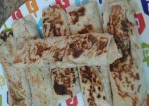 شاورما الدجاج بخبر الشراك