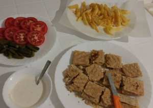 شاورما دجاج مع الصوص