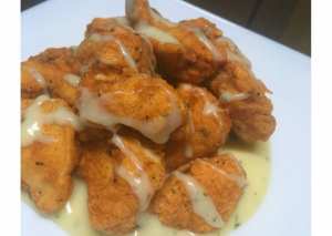 قطع الدجاج بكريمه البقدونس