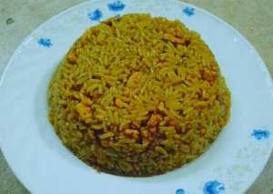 رز بسمتي بقطع الدجاج