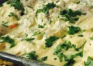 صينية الدجاج باللبنة😋