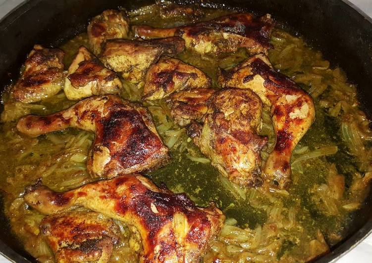 صينيه دجاج وبصل