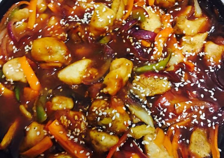 دجاج حامض حلوو