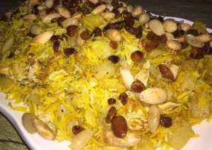 رز بالدجاج والبطاطا 😋😋