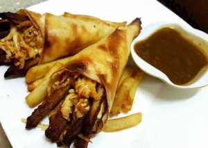 اقماع سبرينج روول ب برجر الدجاج