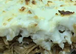 مكرونة البشاميل بالدجاج والكاتشب