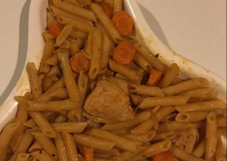 باستا بالدجاج والجزر