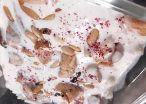 فته رز بالدجاج والزبادي