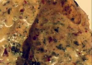 صدور الدجاج المحشية