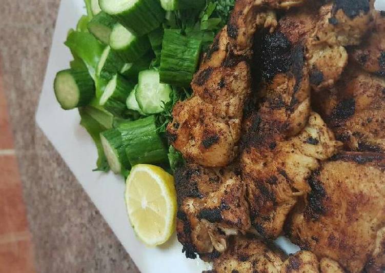 دجاج مشوى بالليمون