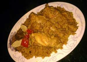 الكبسة بالدجاج