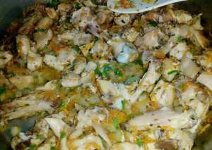 معكرونه بقطع الدجاج والخضار