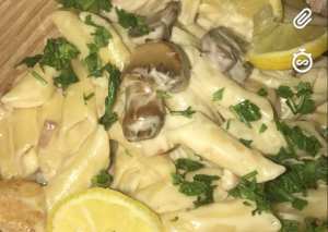 باستا دجاج مع المشروم 🍗🍲