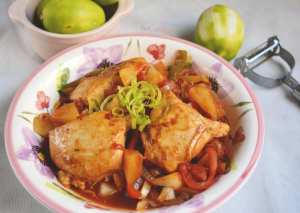 دجاج حامض وحلو