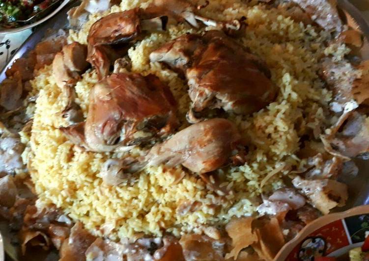 فتة الدجاج المحمص