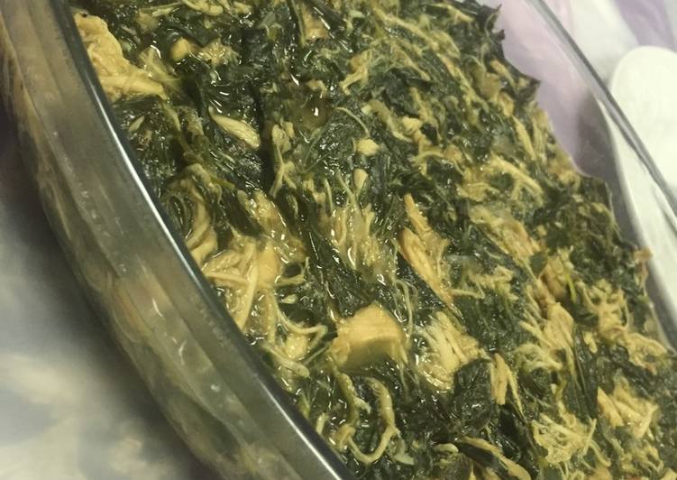 ملوخية ورق بالدجاج