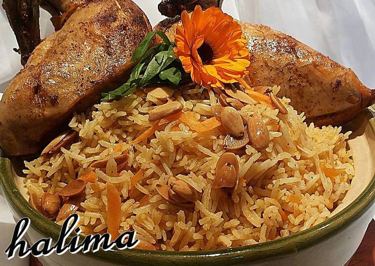 أرز بخاري بالدجاج