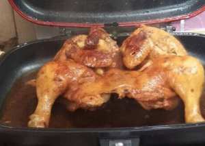 شوي الدجاج بالمقلاه العجيبه
