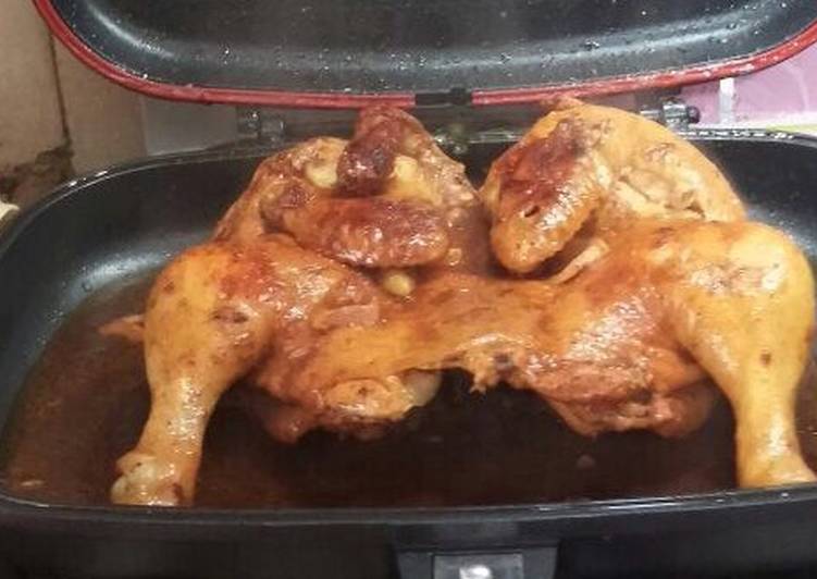 شوي الدجاج بالمقلاه العجيبه