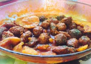 كفتة الدجاج مع البطاطا