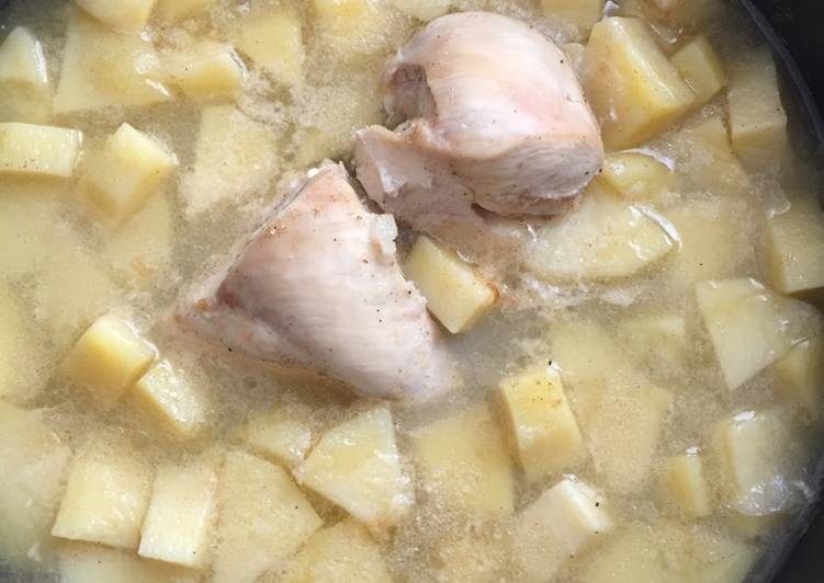 تبسي دجاج بالبطاطا(صحيه)