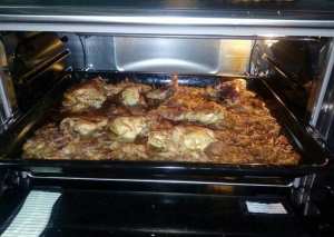 دجاج بالبصل بفرن الكهربا