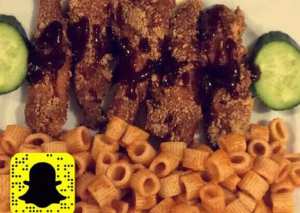 أصابع الدجاج المشوية على طريقة ماما الدولفينة