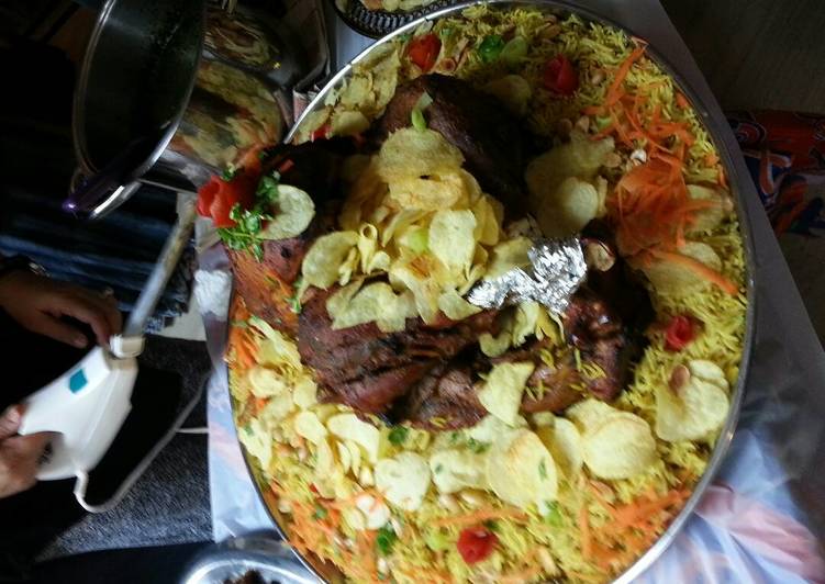 رز بريانى بافخاد الدجاج