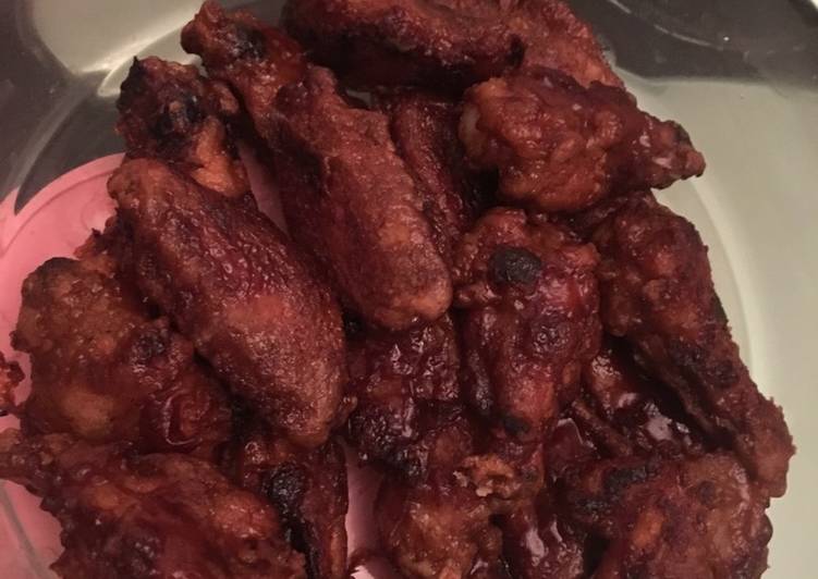 اجنحة دجاج بالباربيكيو و العسل