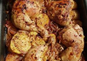 دجاج بالفرن