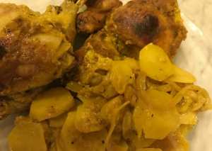 دجاج مشوي بالفرن