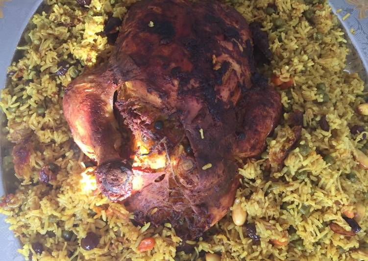 دجاج محشي مع برياني