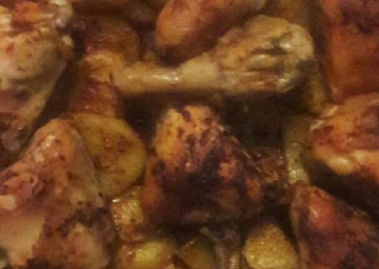 صينيه دجاج مع بطاطا