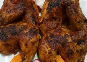 دجاج تكا الهندي مشوي بالفرن