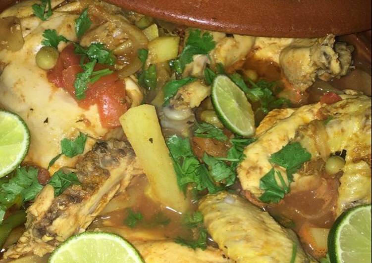 طاجين الدجاج بالبرتقال