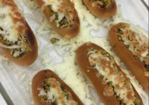 سمون بحشوة الدجاج و النقانق