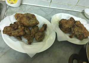 دجاج بالطحين مقلي