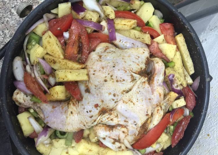 صينية فراخ بالبطاطس