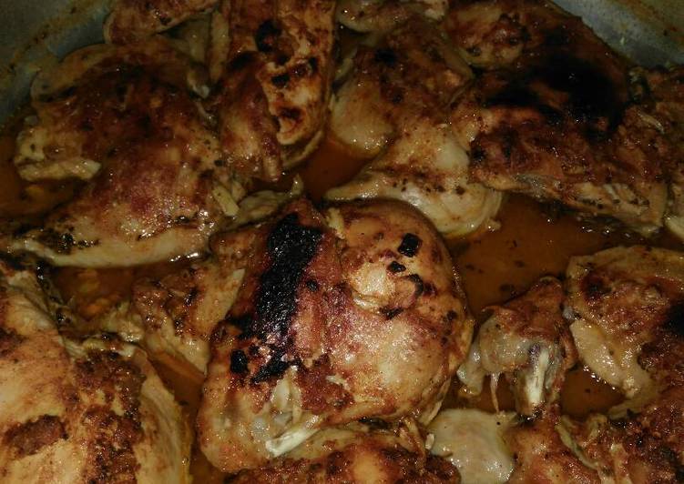 دجاج مشوي بالزعتر