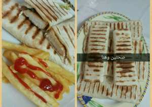 ساندويشات فاهيتا الدجاج بخبز التورتيلا